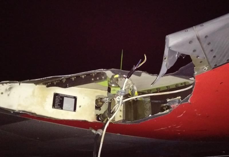 Kerusakan Sayap Sebelah Kiri  Pesawat Lion Air Jt 633