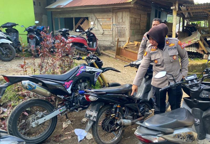 Polsek Kerkap Lakukan Penertiban Knlapot Brong di SMAN 4 Bengkulu Utara 