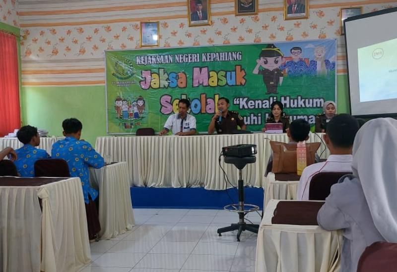Kenali Hukum, Jaksa Masuk Sekolah di SMKN 04 Kepahiang Sukses