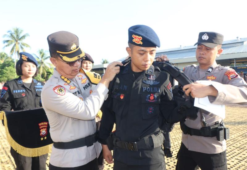 Amankan Tahapan Pungutan Suara, 770 Personel Polda Bengkulu BKO Polres/ta Jajaran