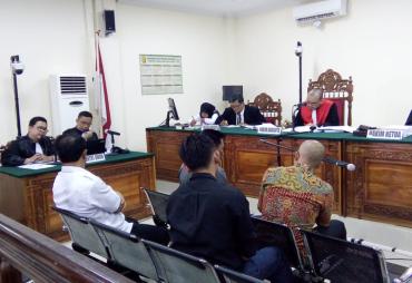 Pengadilan Negeri Kelas II A Bengkulu menggelar Sidang Lanjutan Terdakwa Jauhari alias Jukak