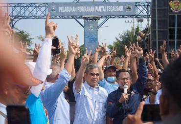 Hadiri Deklarasi Nelayan Tegal, Muzani: Apa yang Diharapkan Nelayan akan Diperjuangkan Prabowo