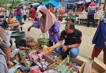 Polsek Giri Mulya Melaksanakan Pengecekan Harga Sembako Menjelang Hari Raya Idul Fitri 1445 H