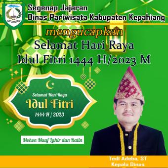 Ucapan Dinas Pariwisata Kepahiang Idul Fitri 1444H/2023M